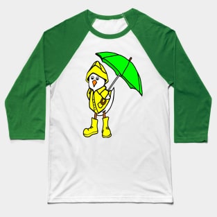 Rainy Day Duck Baseball T-Shirt